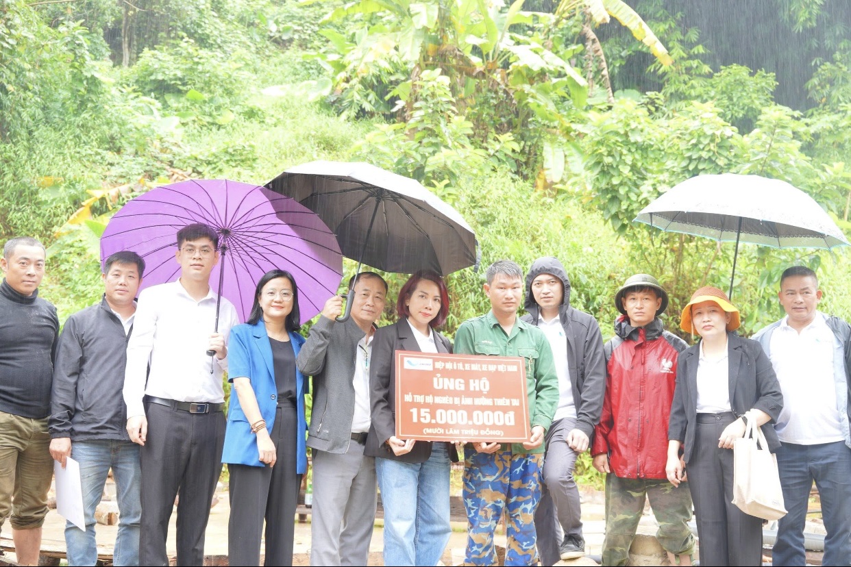 Hiệp hội VAMOBA hỗ trợ người dân bị ảnh hưởng thiên tai tại Thái Nguyên